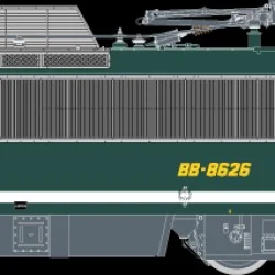 R37 HO41116 Locomotive électrique BB 8626, SNCF, verte, Toulouse Rail 37 - R37 R37_HO41116 - 1