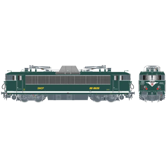 R37_HO41116-R37 HO41116 Electric locomotive BB 8626, SNCF, green, Toulouse