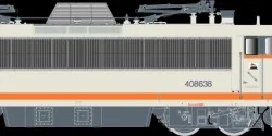 R37 HO41118DS Electric locomotive BB 408638 KVB, SNCF, concrete, No...
