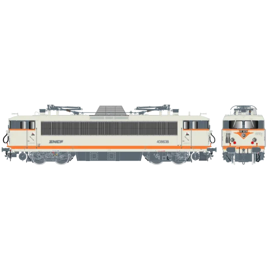 R37_HO41118DS-R37 HO41118DS Electric locomotive BB 408638 KVB, SNCF, concrete, Nouille logo, Toulouse, digital sound