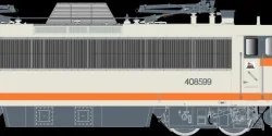 R37 HO41119 Electric locomotive BB 408599 KVB, SNCF, concrete, Noui...