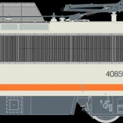 R37 HO41119 Locomotive électrique BB 408599 KVB, SNCF, béton, logo Nouille, Toulouse Rail 37 - R37 R37_HO41119 - 1
