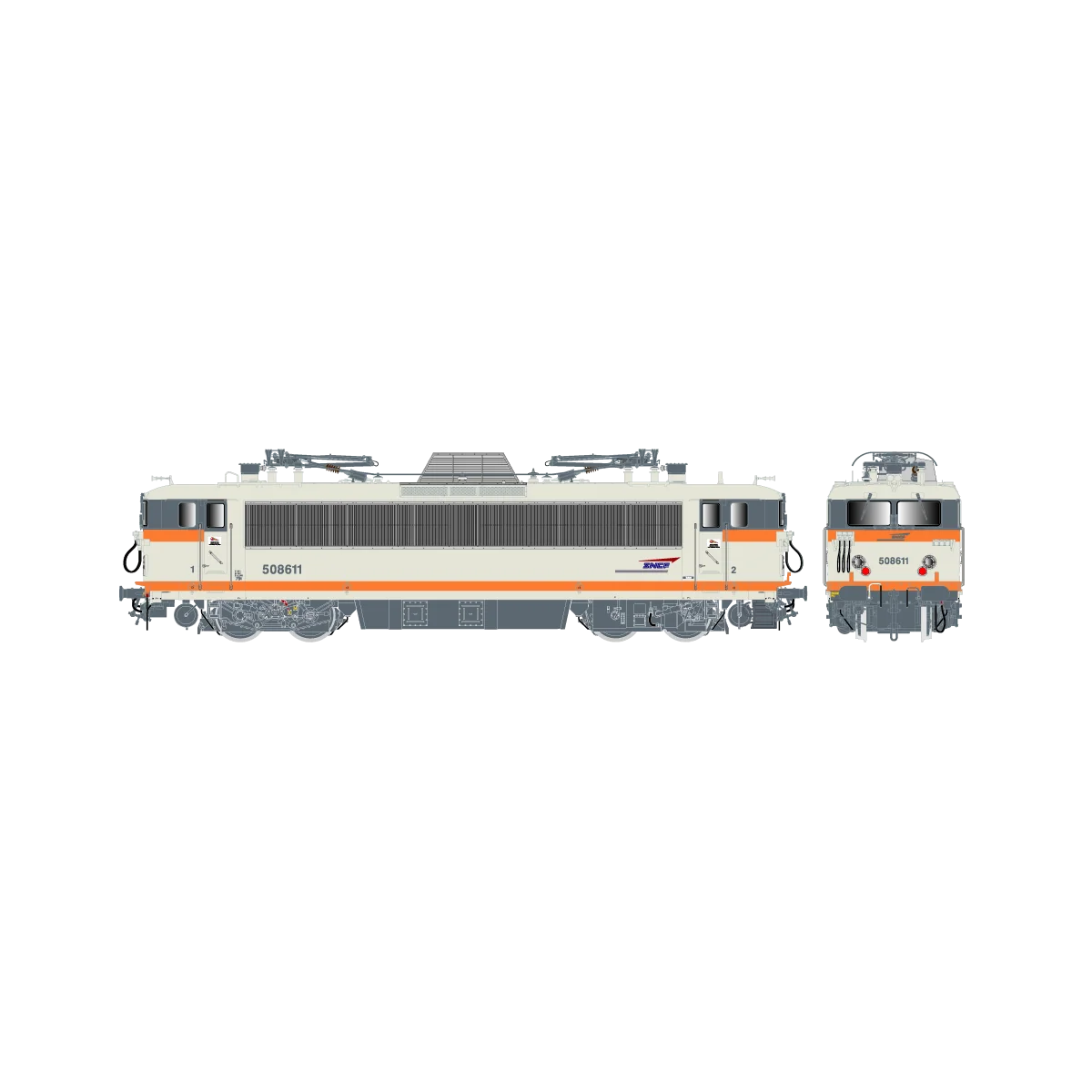 R37 HO41120DS Electric locomotive BB 508611 KVB, SNCF, concrete, ca...