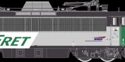 R37 HO41122 BB 408604 KVB electric locomotive, SNCF, FRET, cap logo...