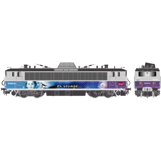 R37_HO41123DS-R37 HO41123DS Electric locomotive BB 808646 KVB, SNCF, En Voyage, Carmillon logo, Montrouge, digital sound