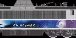 R37 HO41123 Electric locomotive BB 808646 KVB, SNCF, En Voyage, Car...