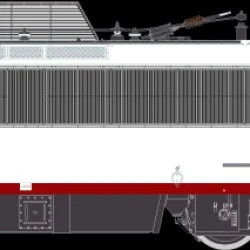 R37 HO41124 Locomotive électrique BB 808589 KVB, SNCF, Ile de France, logo casquette, Montrouge Rail 37 - R37 R37_HO41124 - 1