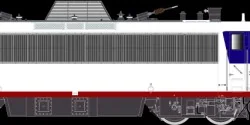 R37 HO41125 Electric locomotive BB 808589 KVB, SNCF, Ile de France,...