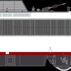 R37 HO41125 Locomotive électrique BB 808589 KVB, SNCF, Ile de France, logo carmillon, Montrouge Rail 37 - R37 R37_HO41125 - 1