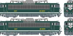 R37 HO41126DS Set of 2 electric locomotives BB 25673 + BB 25678, SN...