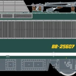 R37 HO41128 Locomotive électrique BB 25607, SNCF, chasse-neige, Acheres Rail 37 - R37 R37_HO41128 - 1