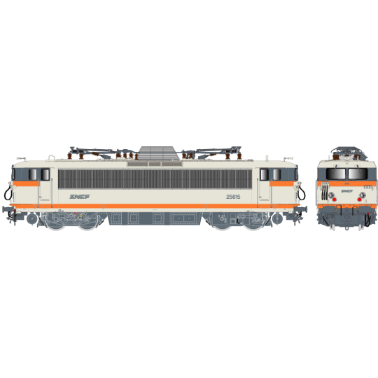 R37_HO41131-R37 HO41131 Locomotive électrique BB 425679 KVB, SNCF, béton, logo casquette, chasse-neige, Acheres