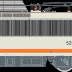 R37 HO41132DS Locomotive électrique BB 525681 KVB, SNCF, béton, logo carmillon, chasse-neige, Rennes, digital sonorisée Rail 37 