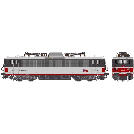 R37_HO41133DS-R37 HO41133DS Locomotive électrique BB 525630 KVB, SNCF, multiservices, logo carmillon, Lens, digital sonorisée