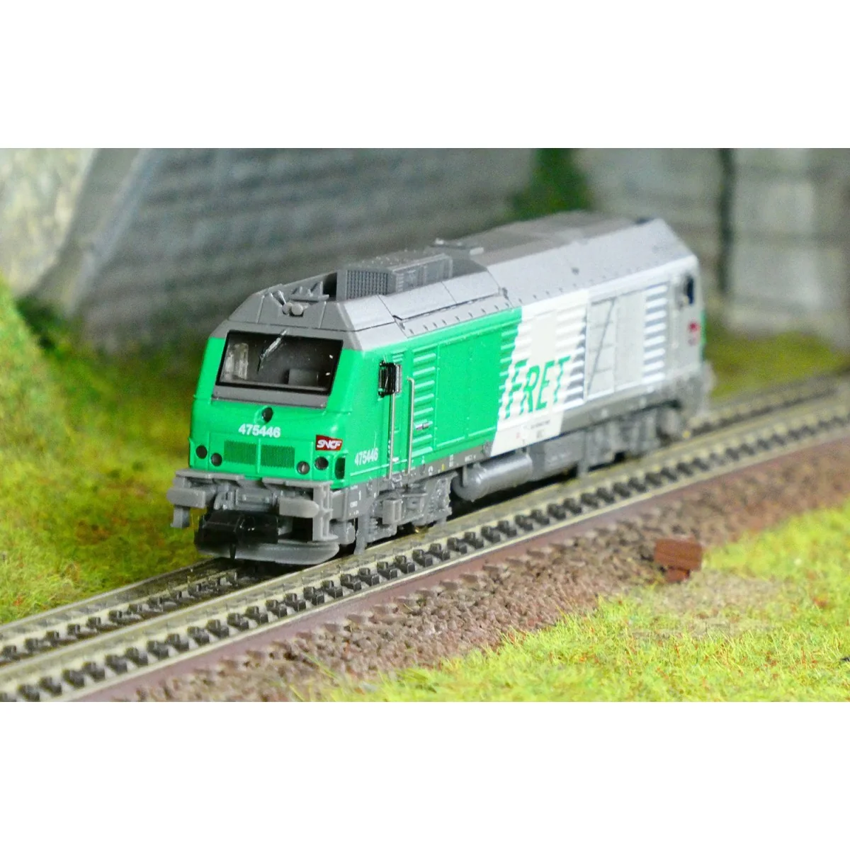 REE Modeles NW293 Locomotive Diesel BB 75446, SNCF, FRET, logo cramillon, Longueau, N - 1/160 Ree Modeles NW-293 - 1