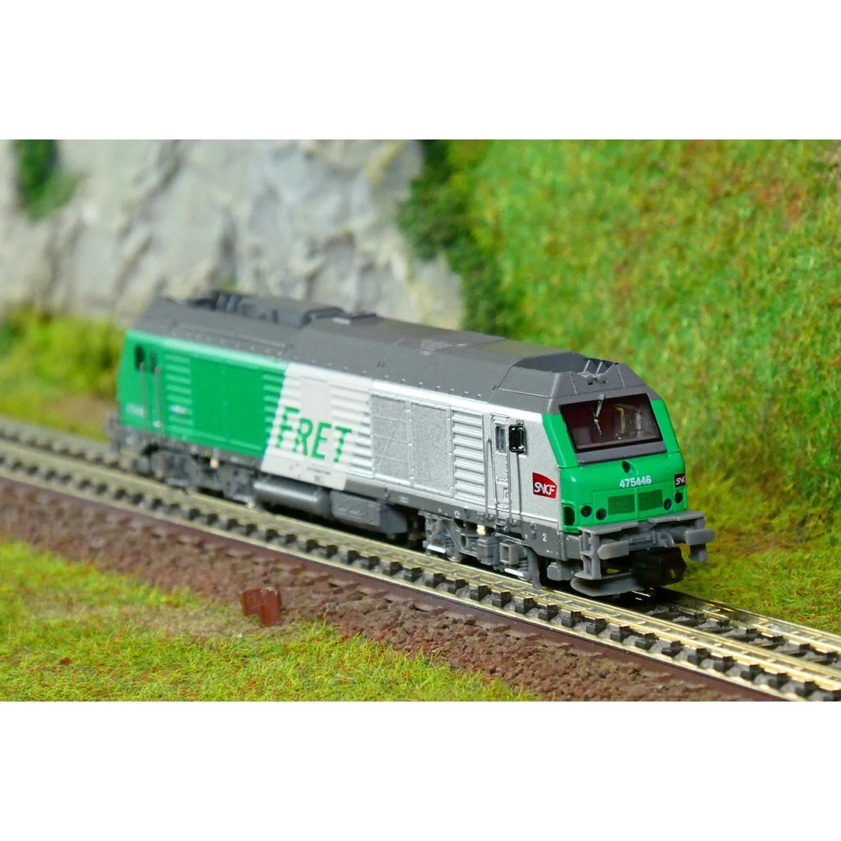 REE Modeles NW293 Locomotive Diesel BB 75446, SNCF, FRET, logo cramillon, Longueau, N - 1/160 Ree Modeles NW-293 - 3