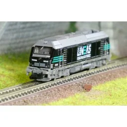 REE Modeles NW294 Locomotive Diesel BB 75036, LINEAS, noire, N - 1/160 Ree Modeles NW-294 - 1