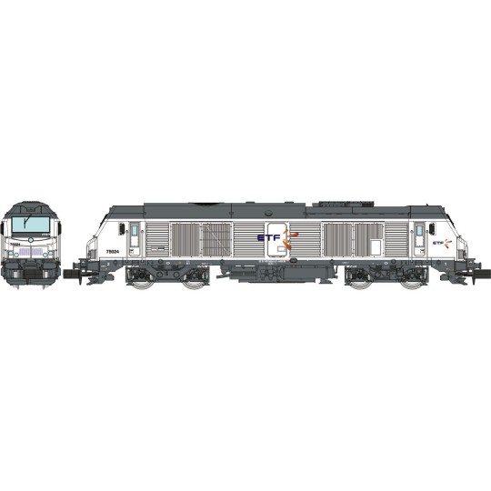 NW-295-REE Modeles NW295 Diesel Locomotive BB 75024, ETF, white, N - 1/160