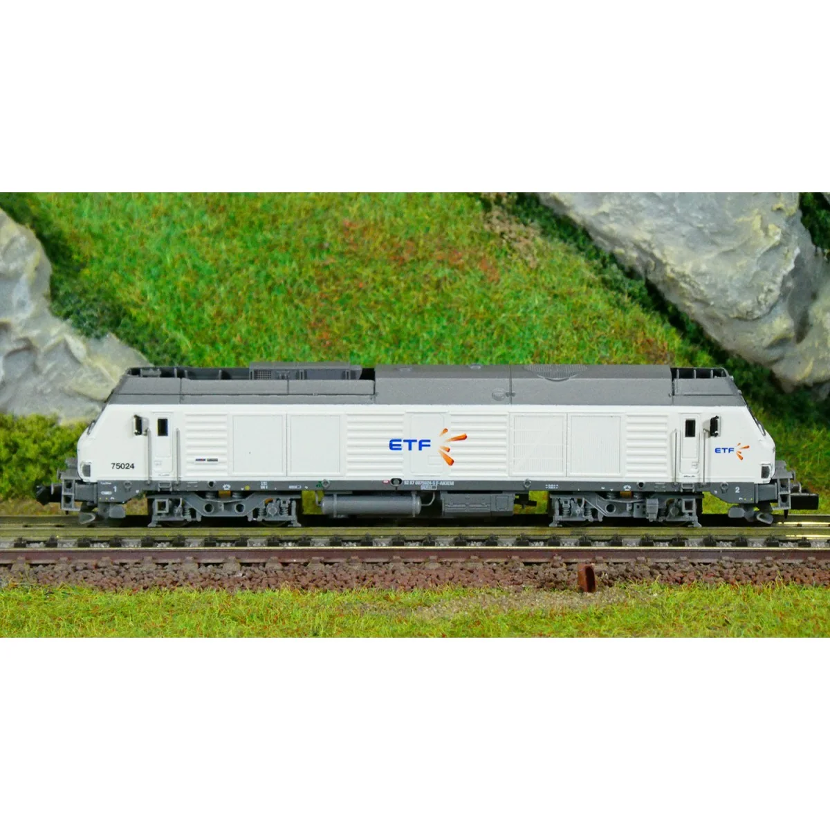 REE Modeles NW295 Locomotive Diesel BB 75024, ETF, blanche, N - 1/160 Ree Modeles NW-295 - 2