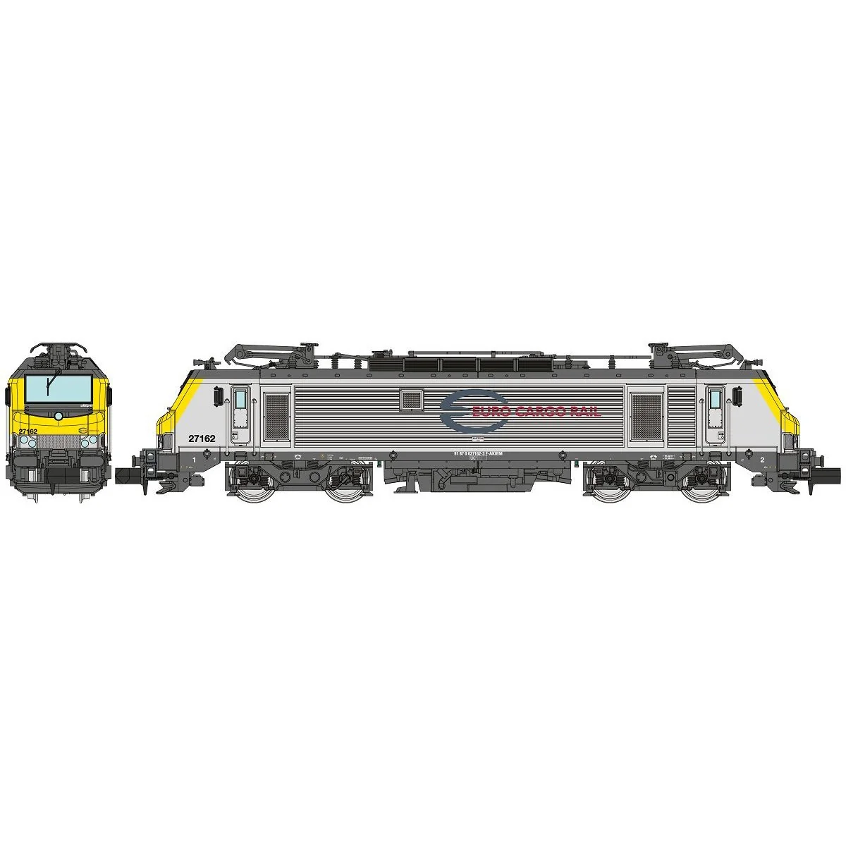 REE Modeles NW298 Locomotive électrique BB 27162, SNCF, EURO CARGO RAIL, N - 1/160 Ree Modeles NW-298 - 4 REE Modeles NW298 Locomotive électrique BB 27162, SNCF, EURO CARGO RAIL, N - 1/160 Ree Modeles NW-298 - 4