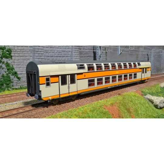 ViTrains 3159L passenger car VB2N SNCF, 1st/2nd class, Logo... ViTrains_3159L-Copy of ViTrains 3159 SNCF VB2N passenger wagon, 1st/2nd class, yellow framed logo - ViTrains_3159L
