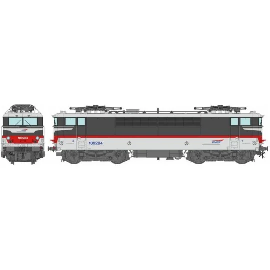 MB-177-Ree Modeles MB177 Locomotive électrique BB 9284, SNCF, Multiservices, Tours Saint Pierre