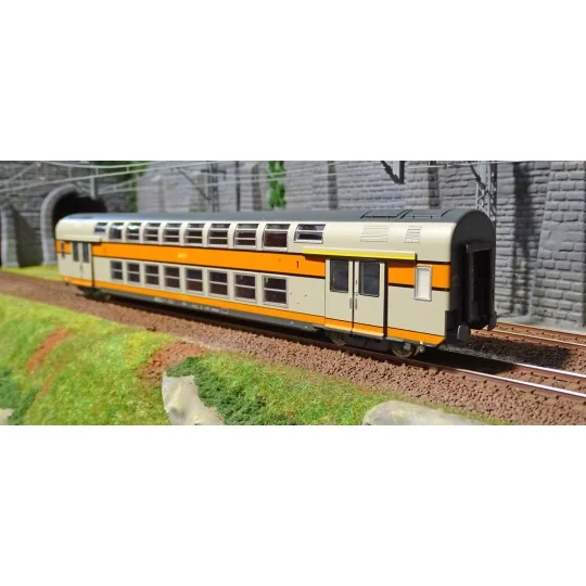 ViTrains_3159L-copy of ViTrains 3159 Wagon voyageur VB2N SNCF, 1ere / 2eme classe, Logo encadré jaune