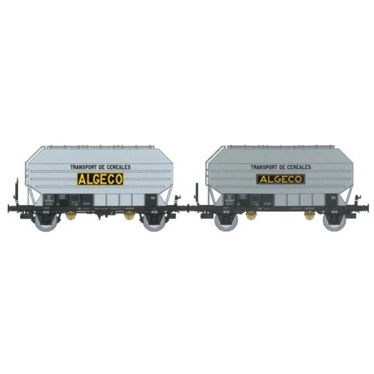 WB-893-Ree Modeles WB893 Set of 2 grain wagons FRANGECO, SNCF, Algeco, ep. III