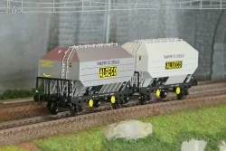 Ree Modeles WB893 Set de 2 wagons céréaliers FRANGECO, SNCF, Algeco, ep. III Ree Modeles WB-893 - 1