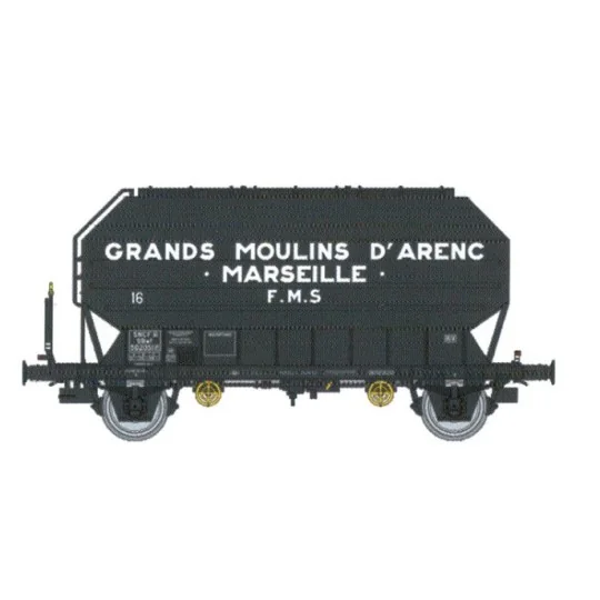 WB-894-Ree Modeles WB894 Grain Wagon FRANGECO, SNCF, Grands Moulins D'Arenc, ep. III