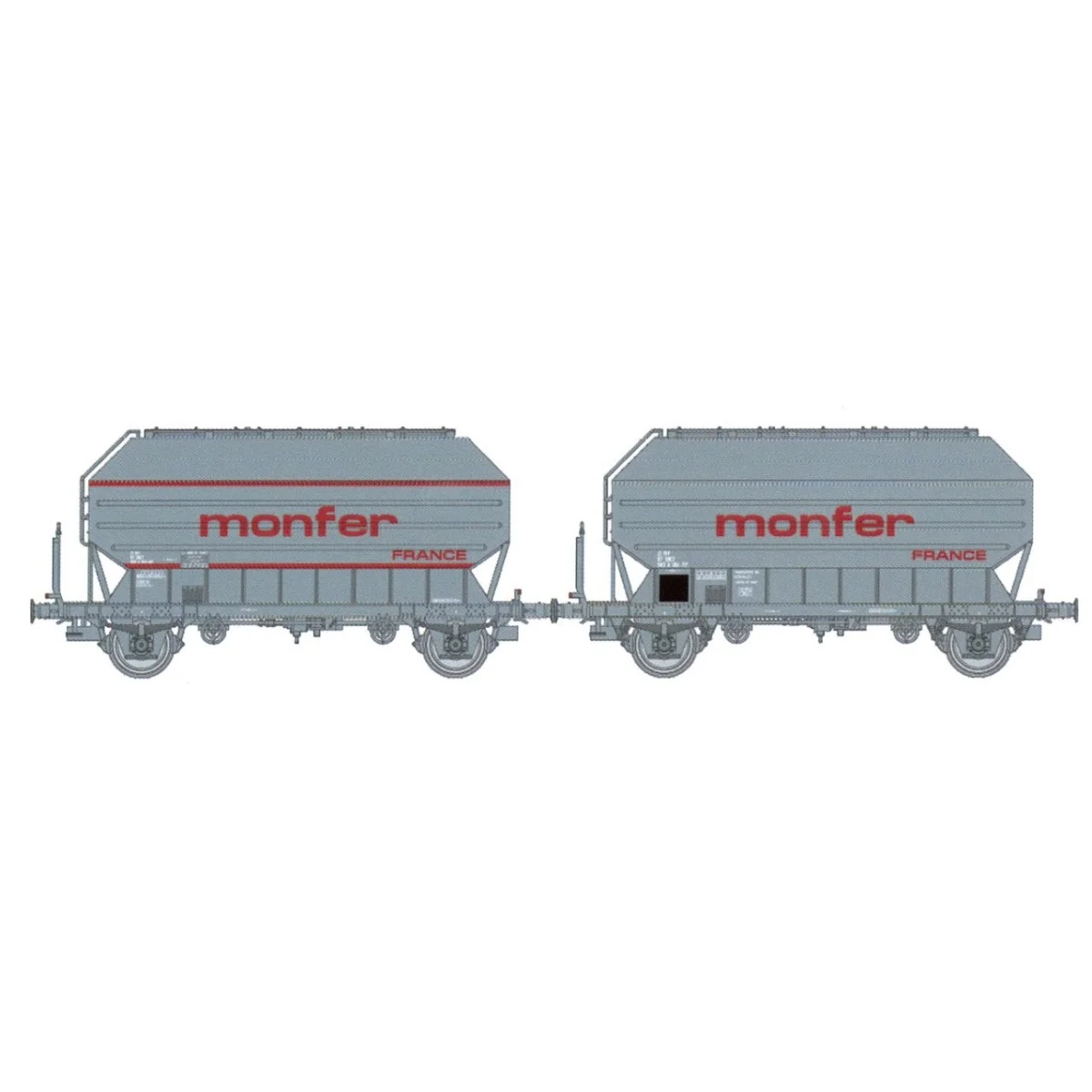 Ree Modeles WB896 Set of 2 grain wagons FRANGECO, SNCF, Monfer, ep....