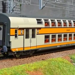 ViTrains 3162L Voiture voyageur VB2N SNCF, 2eme classe, Logo encadré gris, avec éclairage ViTrains ViTrains_3162L - 1