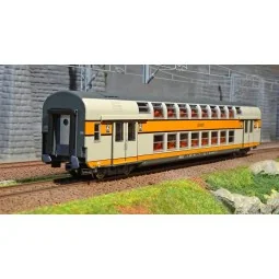 ViTrains 3162L SNCF VB2N passenger car, second class, framed logo.Note: "Logo encadr..." seems truncated; likely "logo encadré