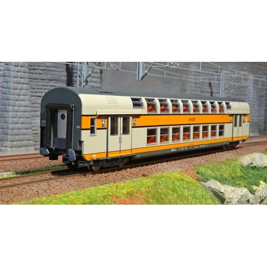 ViTrains_3162L-copy of ViTrains 3162 Wagon voyageur VB2N SNCF, 2eme classe, Logo encadré gris