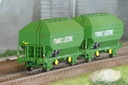 Ree Modeles WB902 Set de 2 wagons céréaliers FRANGECO, SNCF, France Luzerne, ep. IV Ree Modeles WB-902 - 1