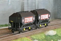 Ree Modeles WB905 Set de 2 wagons céréaliers FRANGECO, SNCF, Storione, ep. IV Ree Modeles WB-905 - 1