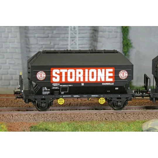 WB-905-Ree Modeles WB905 Set of 2 FRANGECO grain wagons, SNCF, Storione, ep. IV