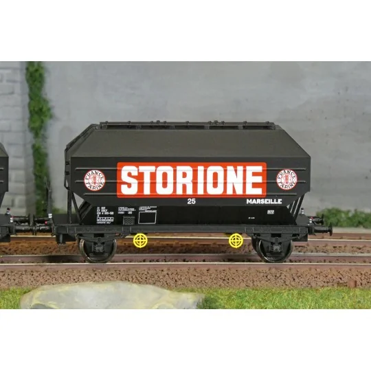 Ree Modeles WB905 Set of 2 FRANGECO grain wagons, SNCF, Storione, e... WB-905-Ree Modeles WB905 Set of 2 FRANGECO grain wagons, SNCF, Storione, ep. IV