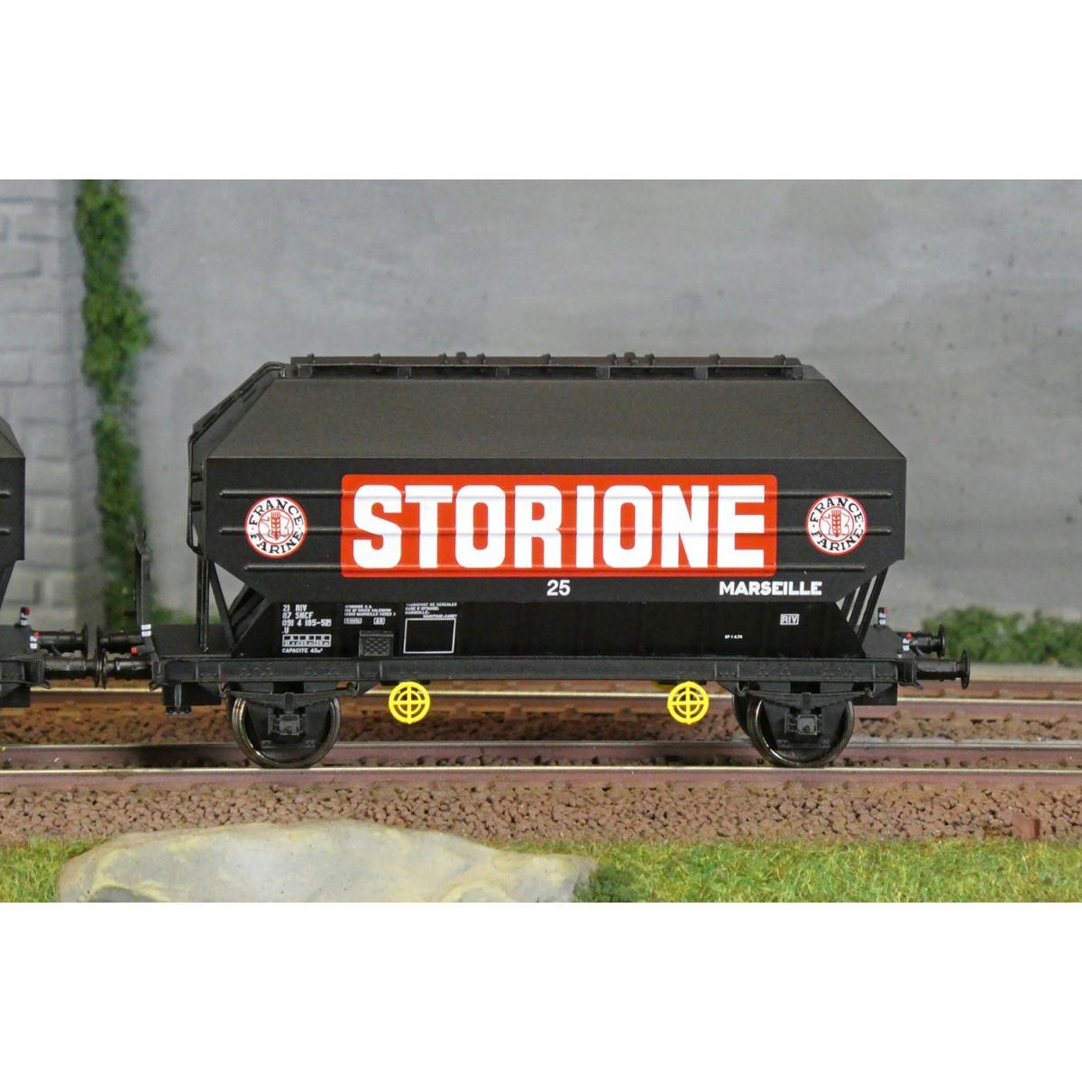 Ree Modeles WB905 Set de 2 wagons céréaliers FRANGECO, SNCF, Storione, ep. IV Ree Modeles WB-905 - 3
