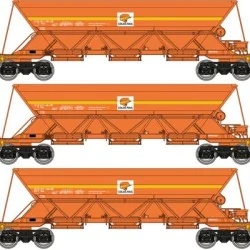 Ree Modeles WBCOLAS-1 Set de 3 wagons trémies EX Type 1, SNCF, COLAS RAIL Ree Modeles WB-COLAS-1 - 1
