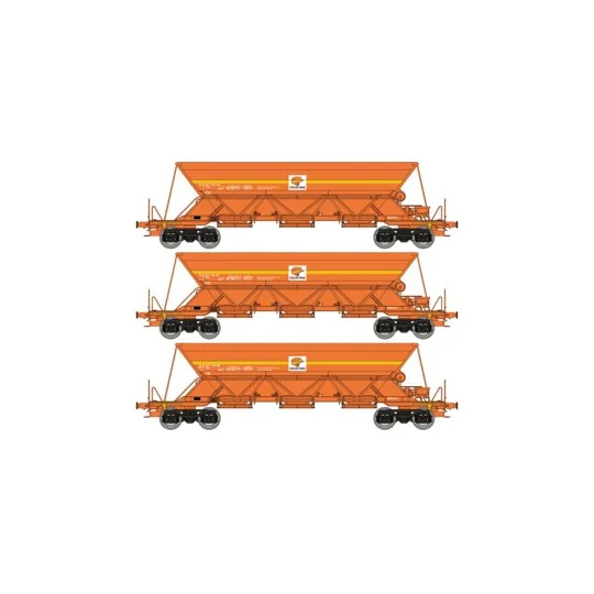 WB-COLAS-1-Ree Modeles WBCOLAS-1 Set of 3 EX Type 1 hopper wagons, SNCF, COLAS RAIL