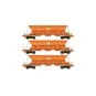 WB-COLAS-1-Ree Modeles WBCOLAS-1 Set de 3 wagons trémies EX Type 1, SNCF, COLAS RAIL