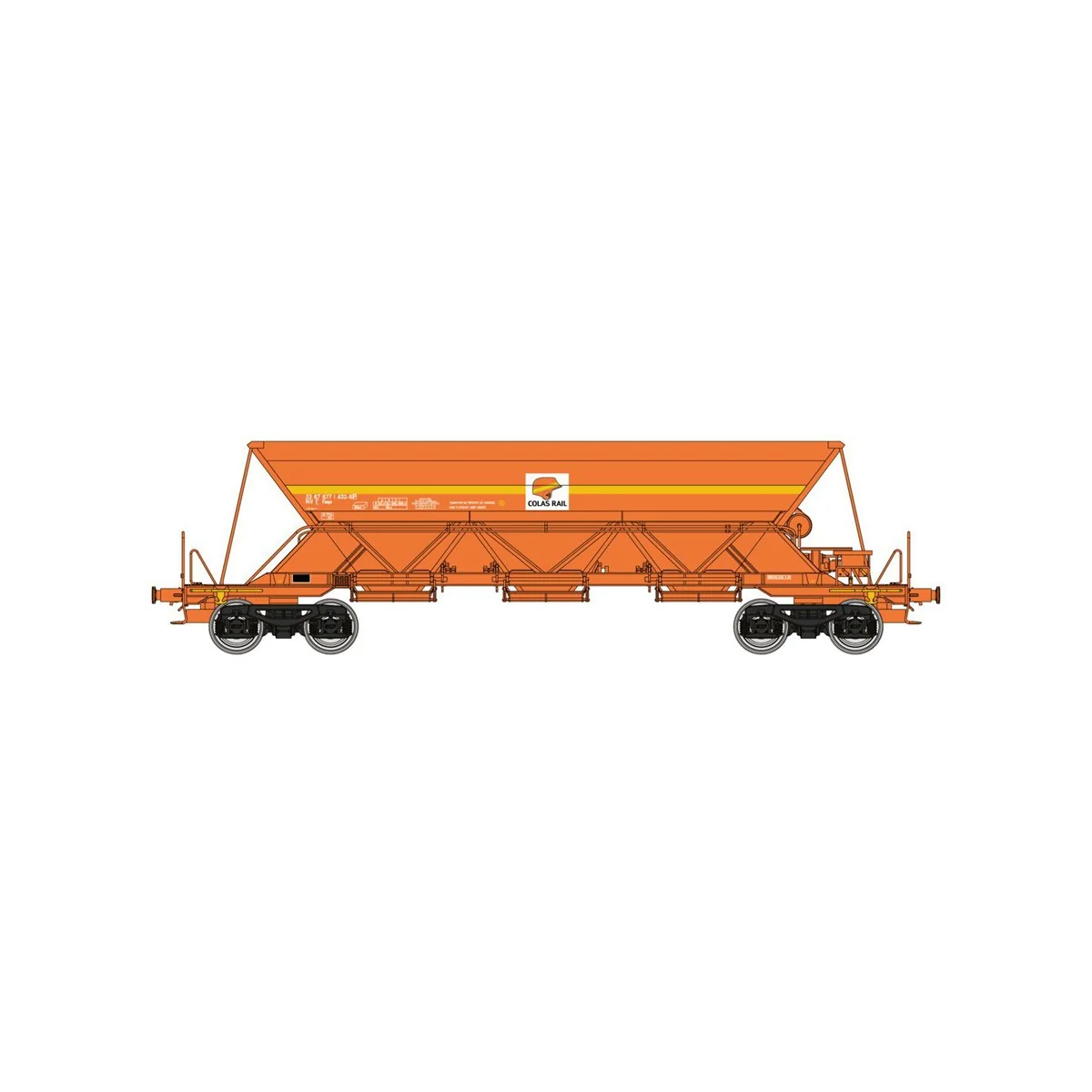 Ree Modeles WBCOLAS-2 EX Type 1 Hopper Wagons, SNCF, COLAS RAIL Ree Modeles WBCOLAS-2 EX Type 1 Hopper Wagons, SNCF, COLAS RAIL