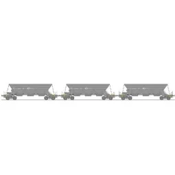 Ree Modeles WBECR-1 Set of 3 EX Type 1 hopper wagons, SNCF, ECR - W...