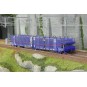 HE6085-Electrotren HE6085 Articulated 3-Axle Car Carrier Wagon for Laeks, TRANSFESA/Hispanauto, and Mega Car Carrier