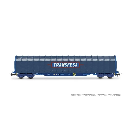 HE6086-Electrotren HE6086 Covered bogie wagon, blue livery, SNCF / RENFE, Transfesa