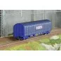 Electrotren HE6086 Covered bogie wagon, blue livery, SNCF / RENFE, ... HE6086-Electrotren HE6086 Covered bogie wagon, blue livery, SNCF / RENFE, Transfesa