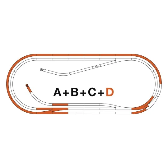 Roco_42022-Rocoline ballast 42022 Coffret de voie complémentaire D - Roco_42022