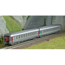 Piko 94507 Set of 2 Corail coaches, 1st and 2nd class A10u/B11u, Ca...