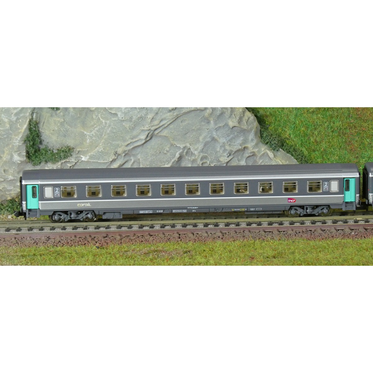 Piko 94508 Set of 2 Corail coaches, 2nd class and baggage car B11u/...